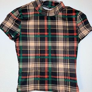 Pattern BodyCon crop top